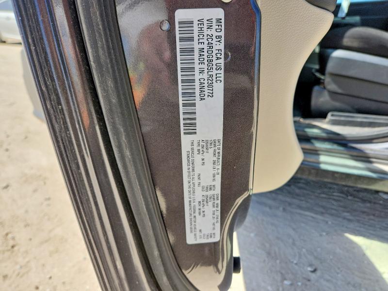 Продажа на аукционе авто 2020 Dodge Grand Caravan, vin: 2C4RDGBG5LR230772, номер лота: 61452666