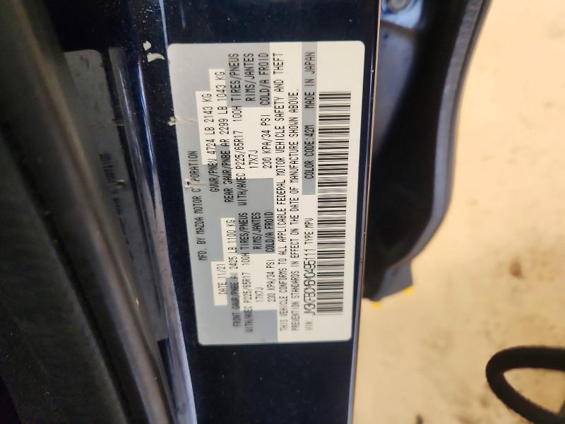Aukcja sprzedaży 2021 Mazda Cx-5, vin: JM3KFBCM6M0495111, numer aukcji: 63675236