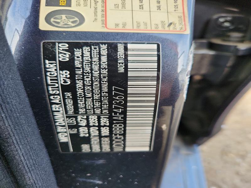 Продажа на аукционе авто 2010 Mercedes-benz C, vin: WDDGF8BB1AF473677, номер лота: 63863816