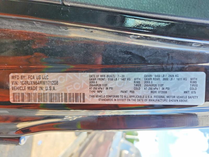 2024 Jeep Wrangler მანქანა იყიდება აუქციონზე, vin: 1C4RJXN64RW171208, აუქციონის ნომერი: 65524116