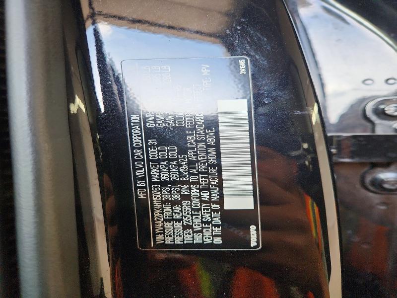 65311566 :رقم المزاد ، YV4A22PK4H1150763 vin ، 2017 Volvo Xc90 مزاد بيع