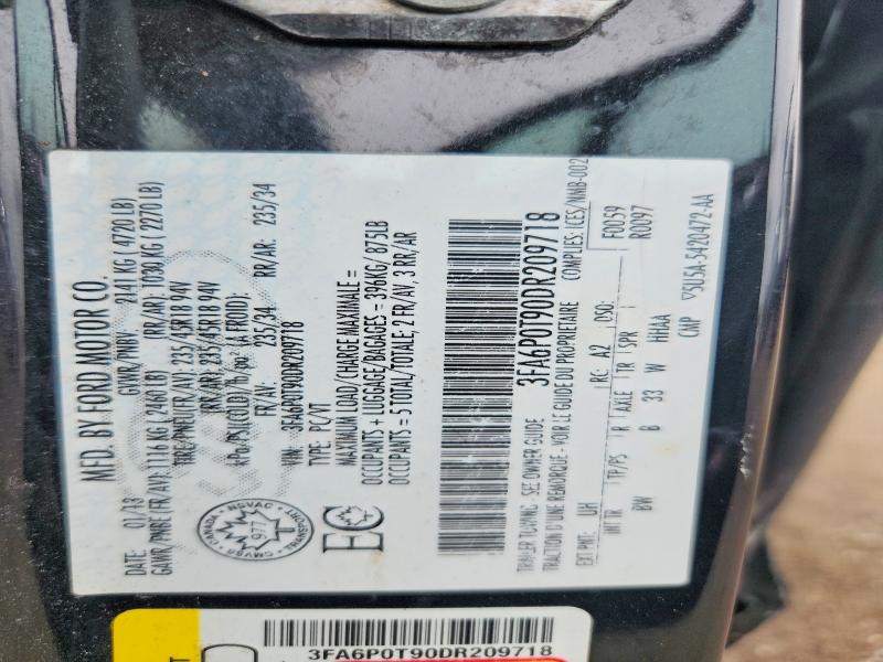 Продаж на аукціоні авто 2013 Ford Fusion, vin: 3FA6P0T90DR209718, номер лоту: 65154296