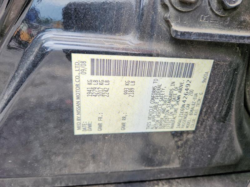 63605736 :رقم المزاد ، 1N4AL21E69N426492 vin ، 2009 Nissan Altima مزاد بيع