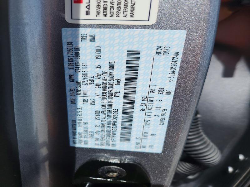 Продажа на аукционе авто 2023 Ford F150, vin: 1FTFW1E53PKD28692, номер лота: 65015866