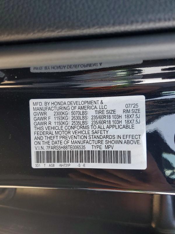 Продажа на аукционе авто 2026 Honda Cr-v, vin: 7FARS5H88TE006535, номер лота: 65743686