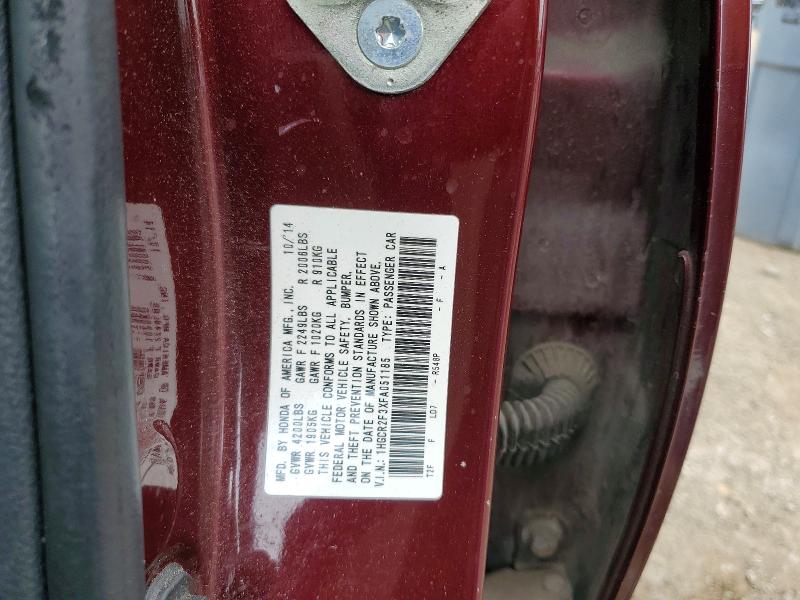 Продаж на аукціоні авто 2015 Honda Accord, vin: 1HGCR2F3XFA051185, номер лоту: 67167256