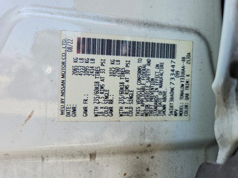 Продаж на аукціоні авто 2022 Nissan Rogue, vin: 5N1BT3BA0NC733447, номер лоту: 67125766