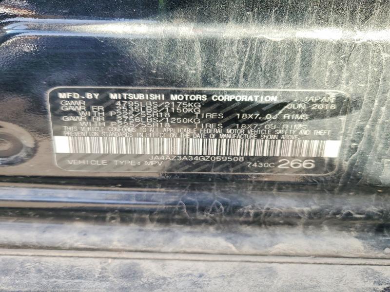 Продажа на аукционе авто 2016 Mitsubishi Outlander, vin: JA4AZ3A34GZ059508, номер лота: 64589226