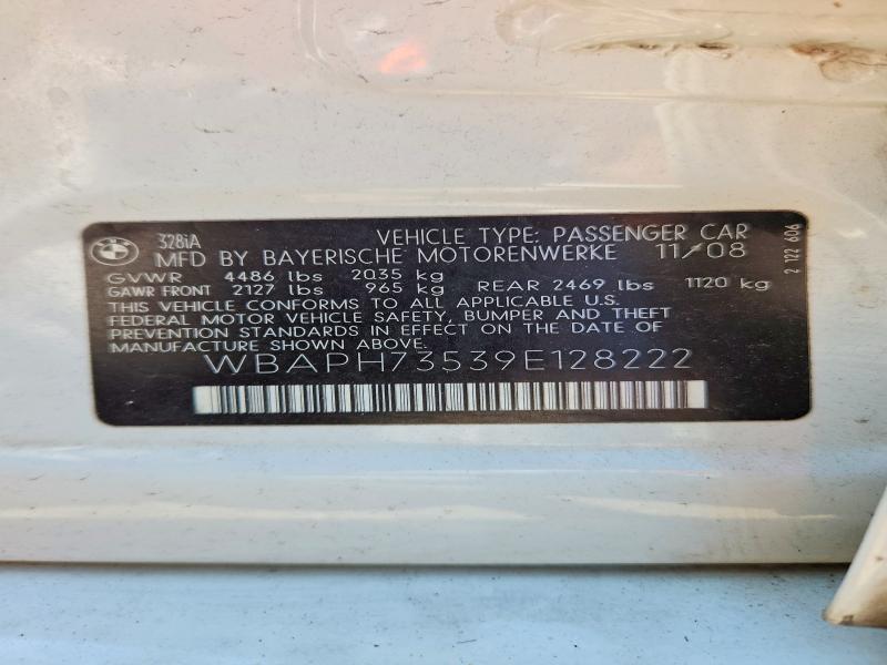 Продаж на аукціоні авто 2009 Bmw 328, vin: WBAPH73539E128222, номер лоту: 65689696