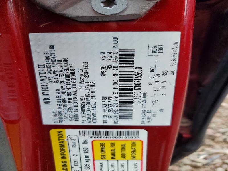 2016 Ford Fusion მანქანა იყიდება აუქციონზე, vin: 3FA6P0H78GR162630, აუქციონის ნომერი: 64979676