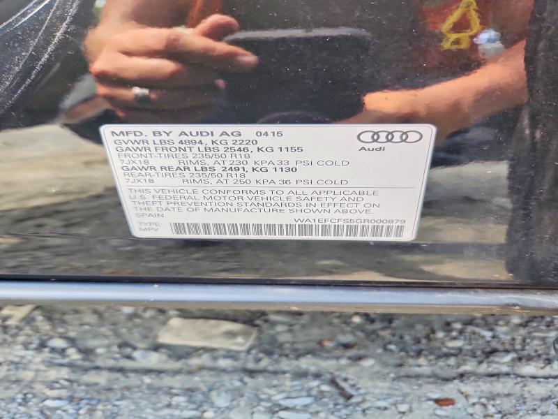 Продажа на аукционе авто 2016 Audi Q3, vin: WA1EFCFS5GR000879, номер лота: 63416626