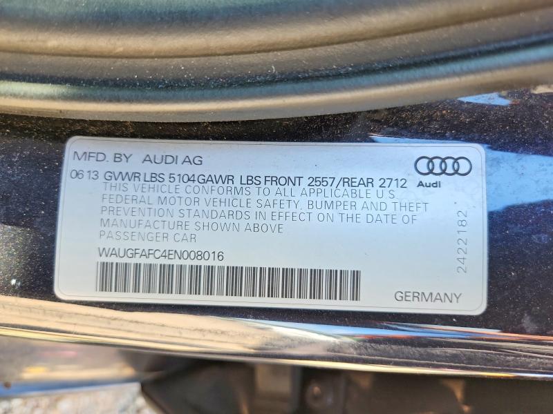 Продаж на аукціоні авто 2014 Audi A6, vin: WAUGFAFC4EN008016, номер лоту: 66036406