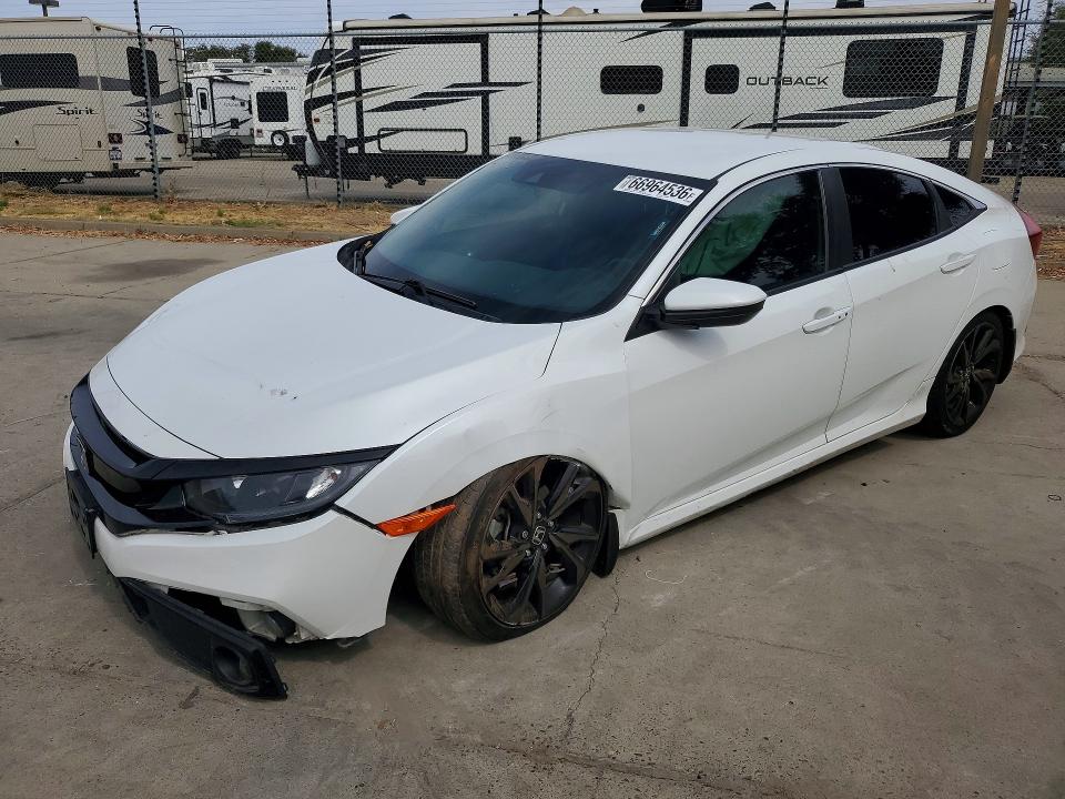 66964536 :رقم المزاد ، 19XFC2F86LE202198 vin ، 2020 Honda Civic مزاد بيع