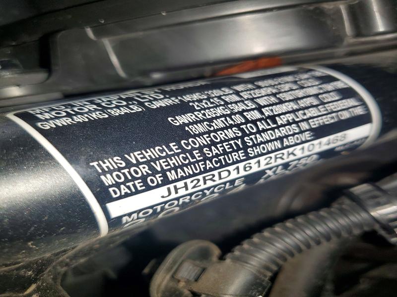 Продаж на аукціоні авто 2024 Honda Xl750, vin: JH2RD1612RK101468, номер лоту: 66256596
