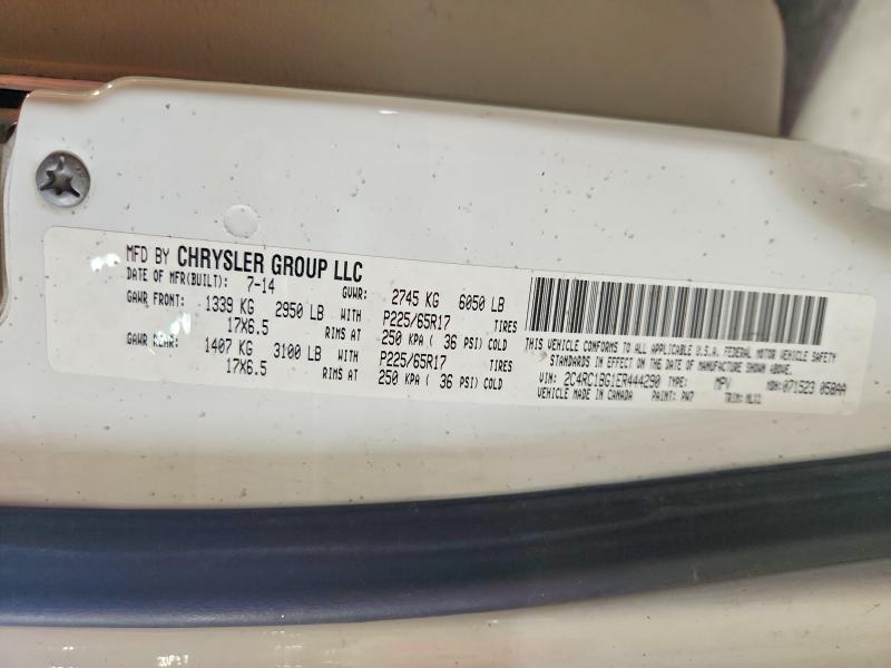 65017806 :رقم المزاد ، 2C4RC1BG1ER444290 vin ، 2014 Chrysler Town & Country مزاد بيع