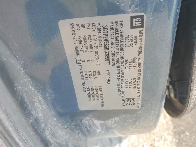 Aukcja sprzedaży 2011 Gmc Sierra, vin: 3GTP2VE35BG389077, numer aukcji: 63552856