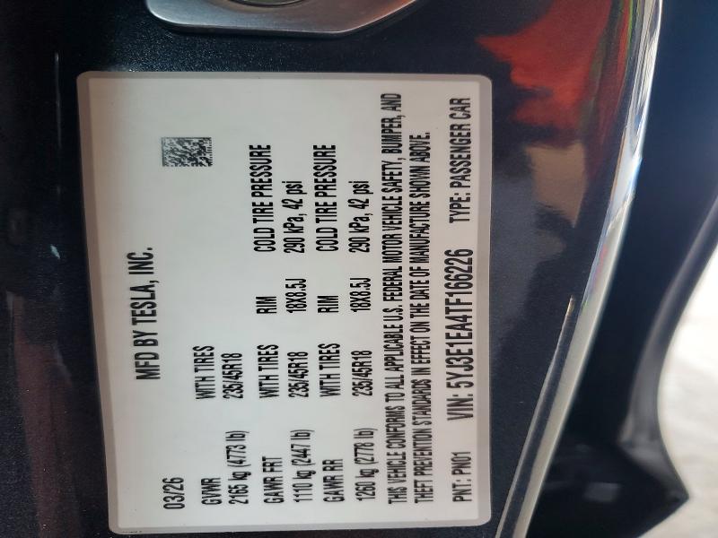 Aukcja sprzedaży 2026 Tesla Model 3, vin: 5YJ3E1EA4TF166226, numer aukcji: 65569316