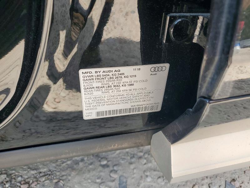 Продаж на аукціоні авто 2019 Audi Q5, vin: WA1BNAFY2K2017543, номер лоту: 65451166