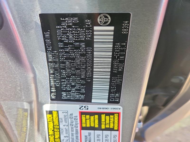 66031296 :رقم المزاد ، 4T1DBADK9SU506480 vin ، 2025 Toyota Camry مزاد بيع