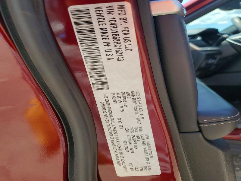 Продаж на аукціоні авто 2024 Jeep Grand Cherokee, vin: 1C4RJYB68RC182143, номер лоту: 64828236