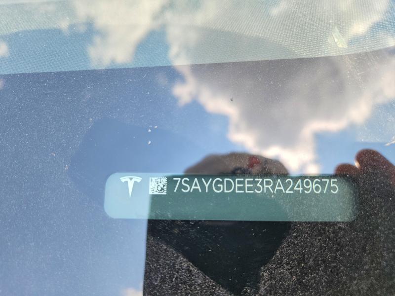 2024 Tesla Model Y მანქანა იყიდება აუქციონზე, vin: 7SAYGDEE3RA249675, აუქციონის ნომერი: 63679376