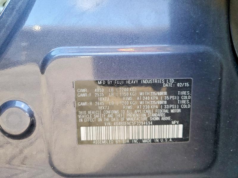Aukcja sprzedaży 2015 Subaru Outback, vin: 4S4BSENC5F3294694, numer aukcji: 65599426