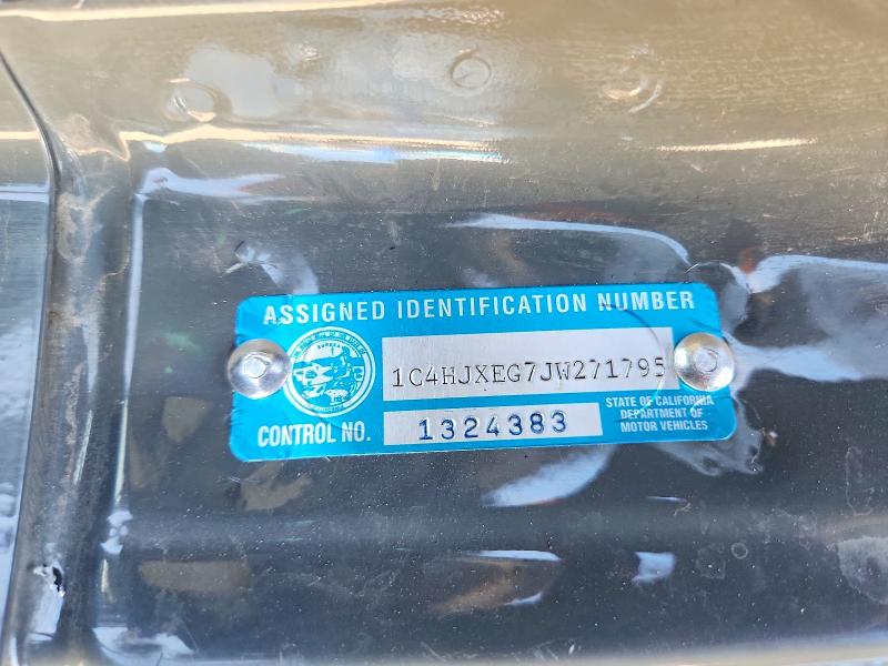 65742806 :رقم المزاد ، 1C4HJXEG7JW271795 vin ، 2018 Jeep Wrangler Unlimited مزاد بيع