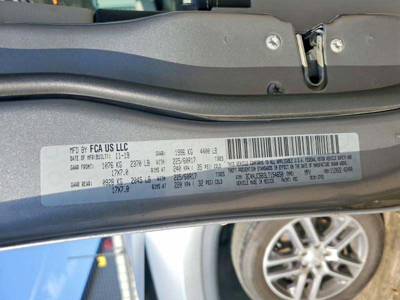 Aukcja sprzedaży 2020 Jeep Compass, vin: 3C4NJCBB3LT154650, numer aukcji: 65601676