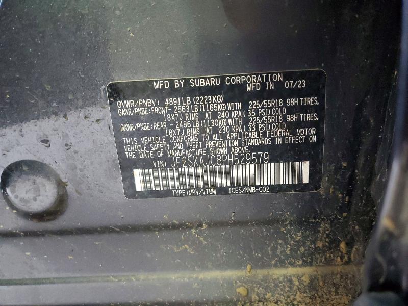 Продаж на аукціоні авто 2023 Subaru Forester, vin: JF2SKAJC8PH529579, номер лоту: 65650956