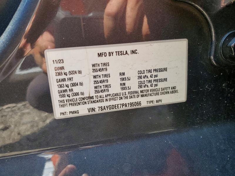 Aukcja sprzedaży 2023 Tesla Model Y, vin: 7SAYGDEE7PA195066, numer aukcji: 61451356