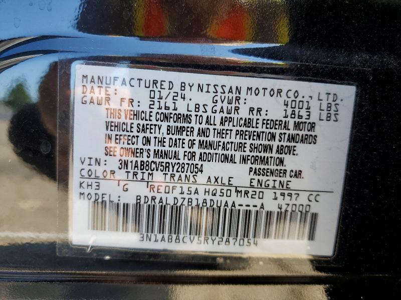 Продажа на аукционе авто 2024 Nissan Sentra, vin: 3N1AB8CV5RY287054, номер лота: 63109736