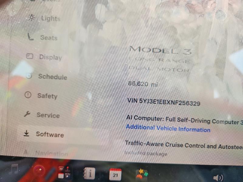 Aukcja sprzedaży 2022 Tesla Model 3, vin: 5YJ3E1EBXNF256329, numer aukcji: 66034676