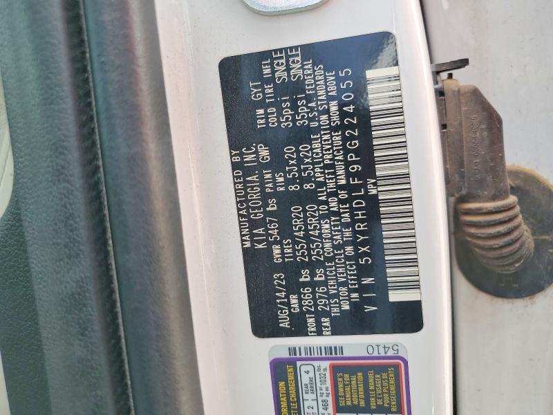 64678296 :رقم المزاد ، 5XYRHDLF9PG224055 vin ، 2023 Kia Sorento مزاد بيع