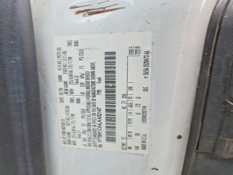 Aukcja sprzedaży 2020 Ford Transit, vin: 1FTBR1C84LKA52147, numer aukcji: 60488506