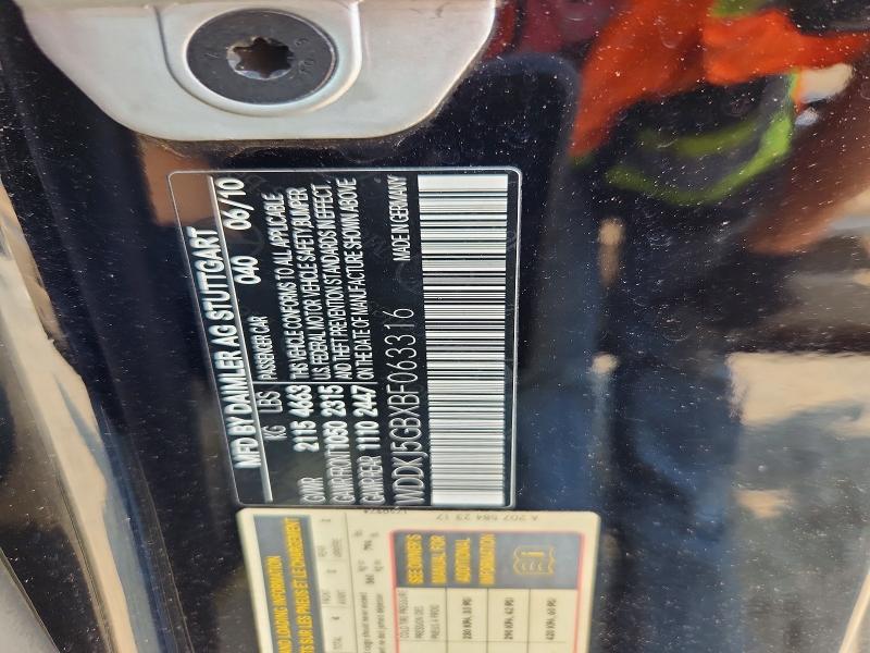61201746 :رقم المزاد ، WDDKJ5GBXBF063316 vin ، 2011 Mercedes-benz E مزاد بيع