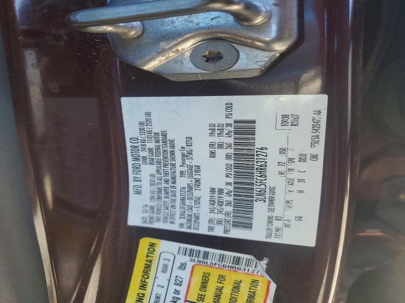 Aukcja sprzedaży 2017 Lincoln Mkz, vin: 3LN6L5FC6HR631276, numer aukcji: 66256426