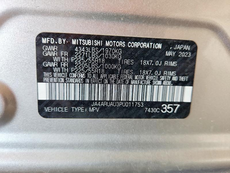 Aukcja sprzedaży 2023 Mitsubishi Outlander Sport, vin: JA4ARUAU3PU011753, numer aukcji: 65400506