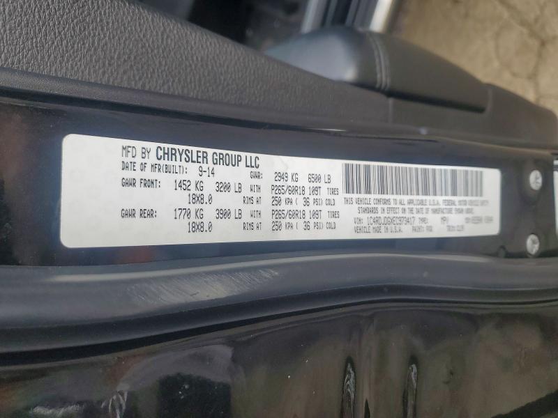 Aukcja sprzedaży 2014 Dodge Durango, vin: 1C4RDJDGXEC973417, numer aukcji: 64437056