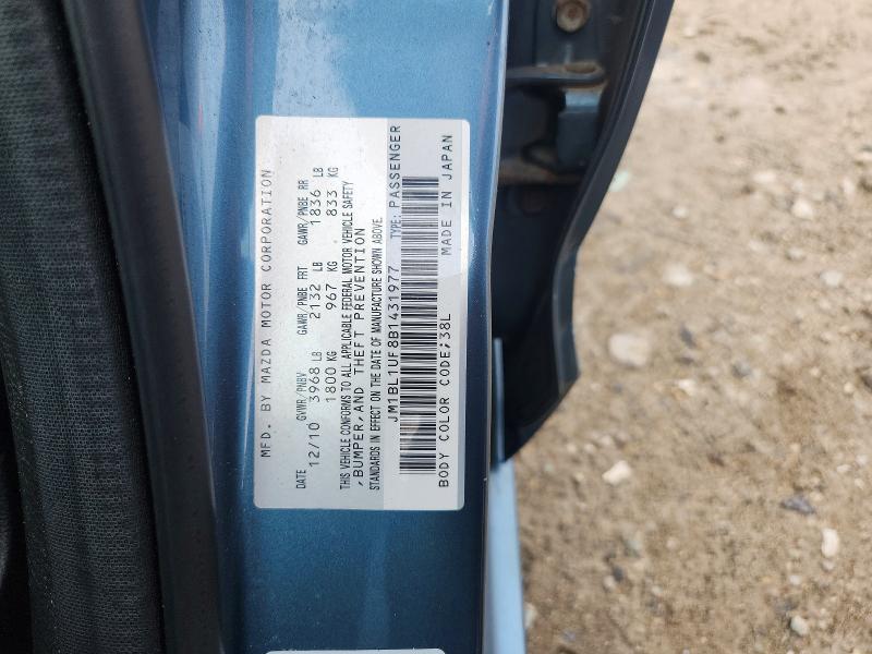 Продаж на аукціоні авто 2011 Mazda 3, vin: JM1BL1UF8B1431977, номер лоту: 65404486