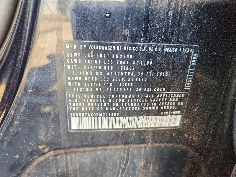 Продажа на аукционе авто 2024 Volkswagen Tiguan, vin: 3VV5B7AX0RM227480, номер лота: 65827016