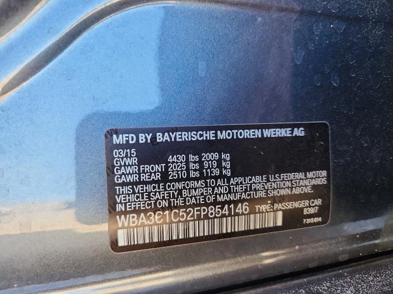 Aukcja sprzedaży 2015 Bmw 328, vin: WBA3C1C52FP854146, numer aukcji: 65232576