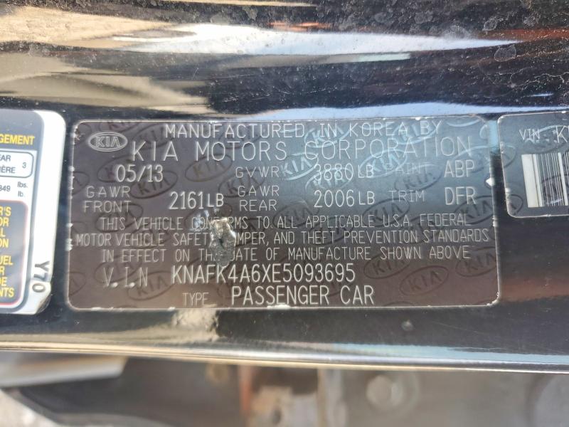 Aukcja sprzedaży 2014 Kia Forte, vin: KNAFK4A6XE5093695, numer aukcji: 64970186