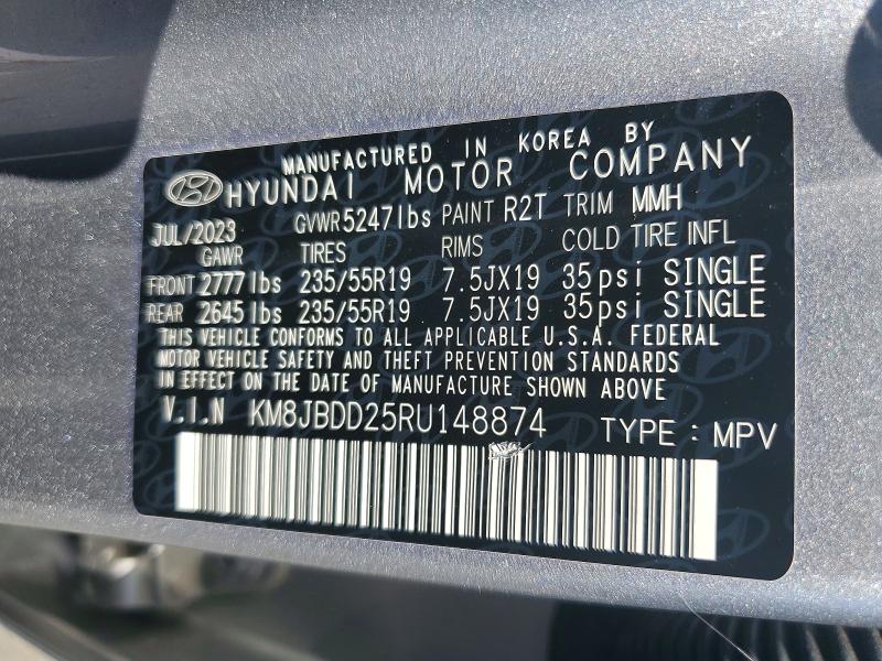 Продаж на аукціоні авто 2024 Hyundai Tucson, vin: KM8JBDD25RU148874, номер лоту: 66403716
