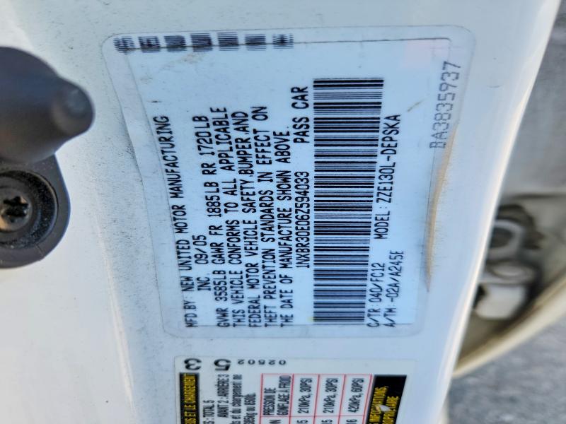 Aukcja sprzedaży 2006 Toyota Corolla, vin: 1NXBR30E06Z594033, numer aukcji: 65362436
