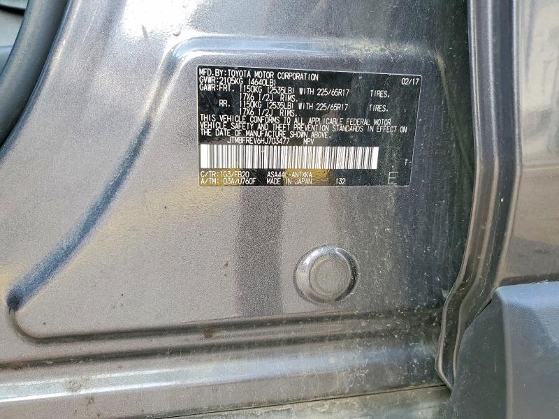 Aukcja sprzedaży 2017 Toyota Rav4, vin: JTMBFREV6HJ703477, numer aukcji: 64491746