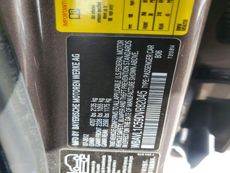 Aukcja sprzedaży 2013 Bmw X1, vin: WBAVL1C59DVR82045, numer aukcji: 66375746