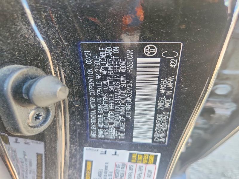 Продаж на аукціоні авто 2021 Toyota Prius, vin: JTDL9MFU4M3029087, номер лоту: 66367186
