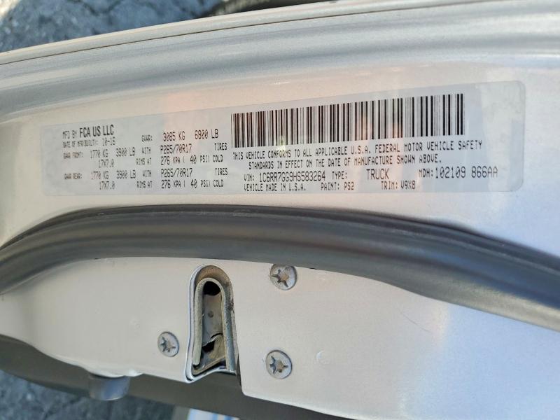 Продажа на аукционе авто 2017 Ram 1500, vin: 1C6RR7GG9HS583264, номер лота: 65040976