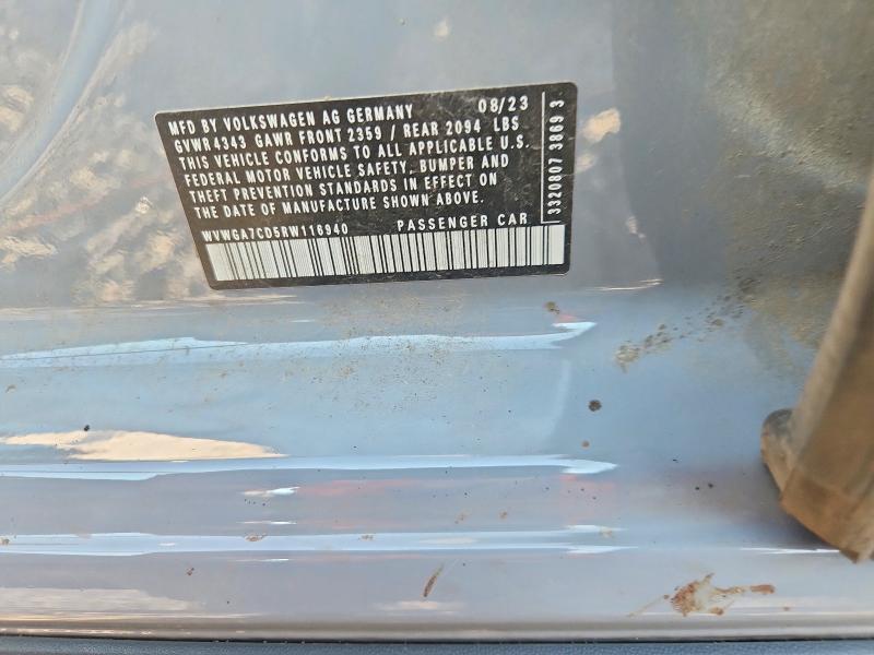 Продаж на аукціоні авто 2024 Volkswagen Gti, vin: WVWGA7CD5RW116940, номер лоту: 63105876