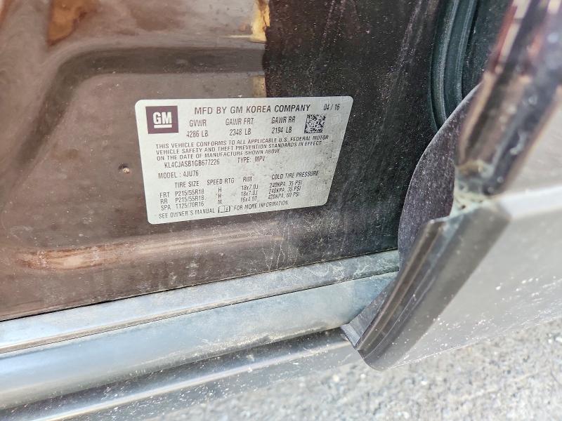 Продаж на аукціоні авто 2016 Buick Encore, vin: KL4CJASB1GB677226, номер лоту: 64096856